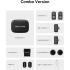 Hollyland LARK A1 Combo Wireless Microphone for iPhone, Android, Pure Sound, 3-Level Intelligent Noise Cancellation, Magnetic Mini Microphone for Vlogging, YouTube, Podcast, Black